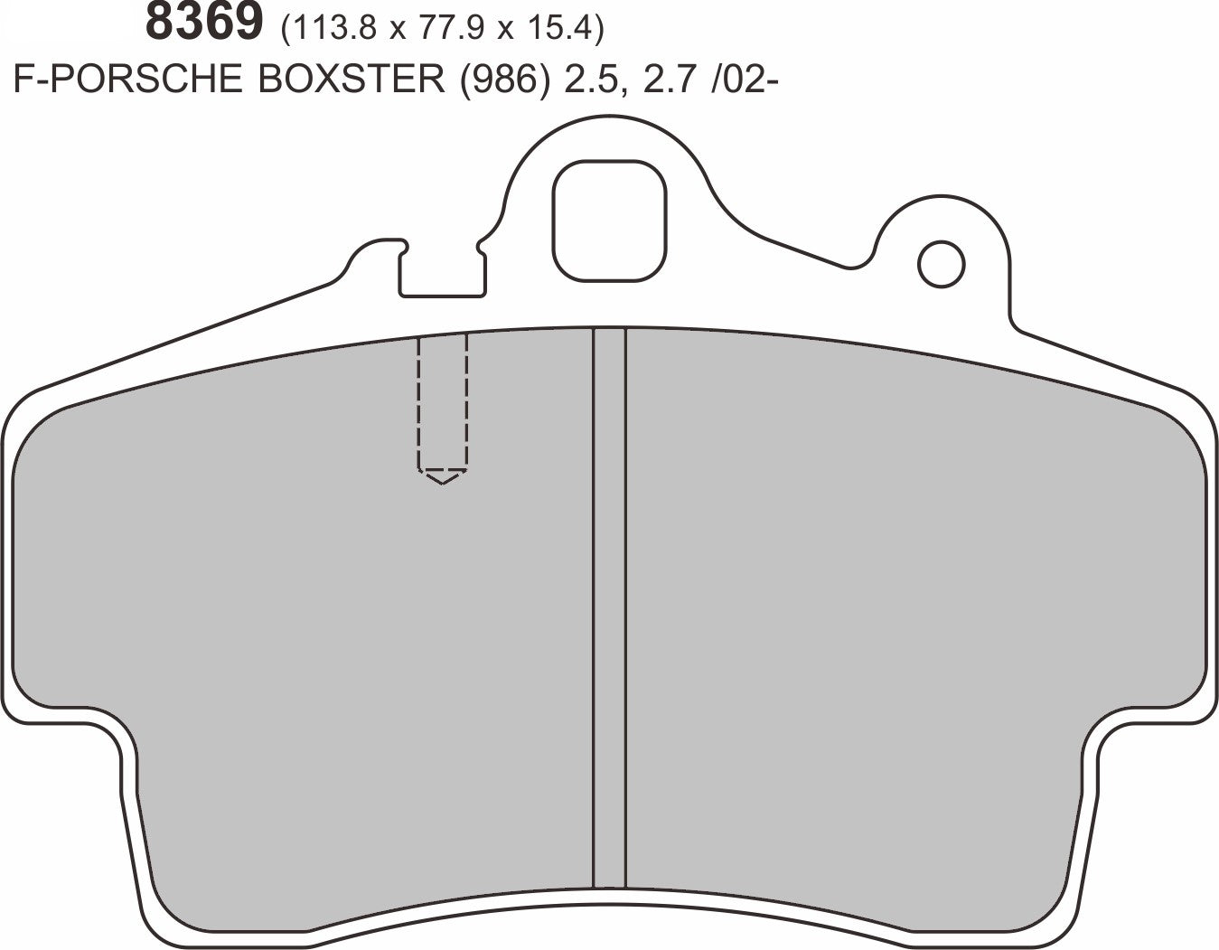 PBS PORSCHE Boxster 987 2.9 Front  Performance Brake Pads 8369