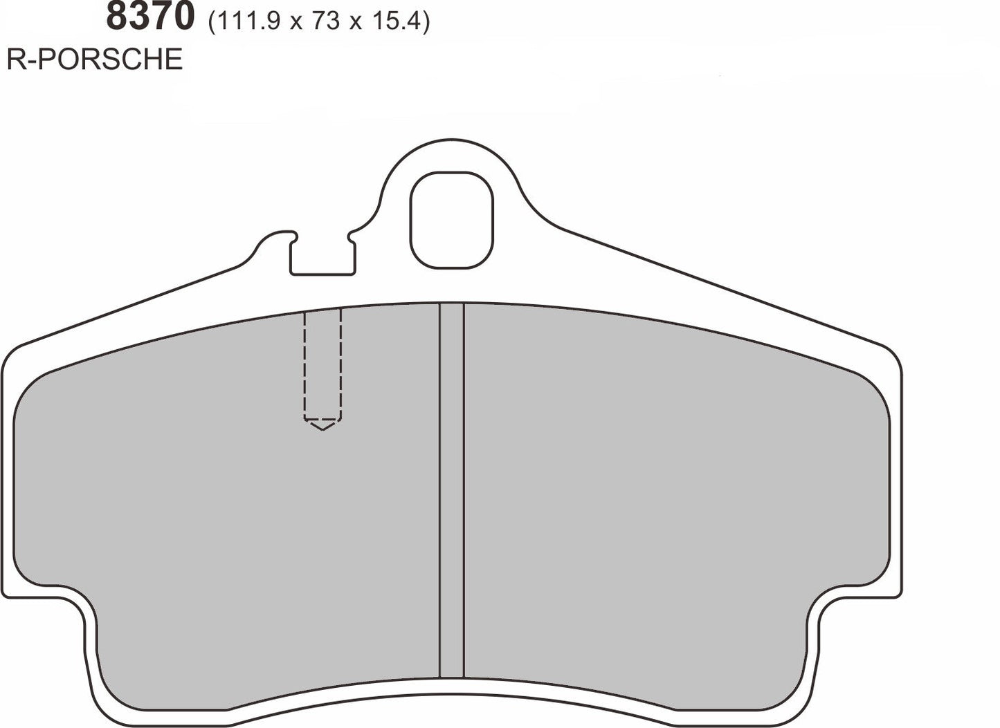 PBS Porsche 718 BOXSTER (982) 2.0/2.5/GTS  2016  REAR Performance Brake Pad   8370