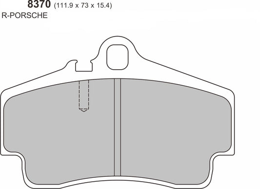 PBS Porsche Boxster 987/981/955/982  REAR Performance Brake Pad   8370