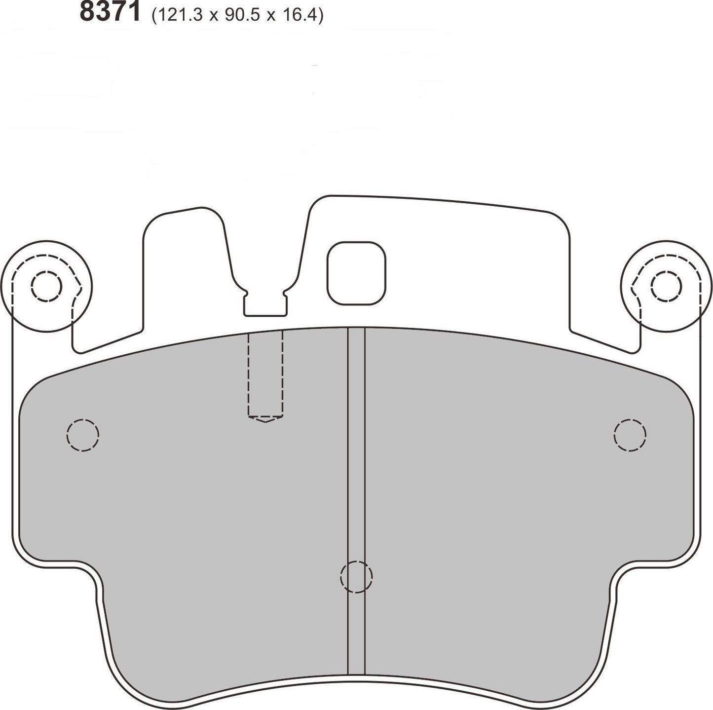 PBS PORSCHE 911 (997) 3.6 Carrera  Front Performance Brake Pads 8371