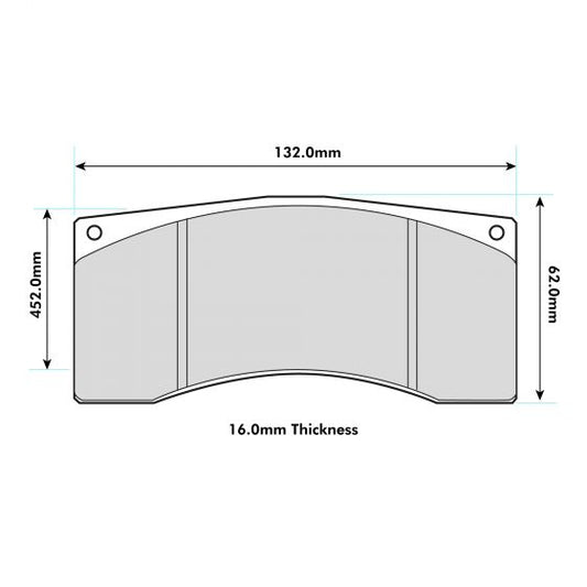 PBS Brembo x9.005.91 - Th. 16.0mm calliper Performance Brake  Pad 8392