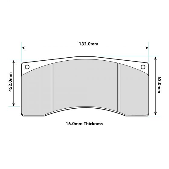 PBS Alcon B type - Th. 16.0mm  Performance Brake Pad 8392