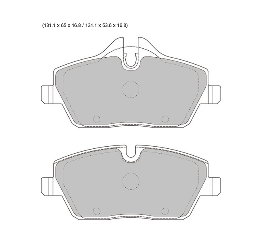 PBS BMW 1 series E87 118i CC 1800 KW 95 PBS front Pads 8403