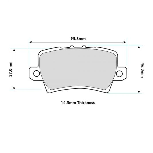 PBS Honda Civic FN2 Rear Performance Brake Pads 8417
