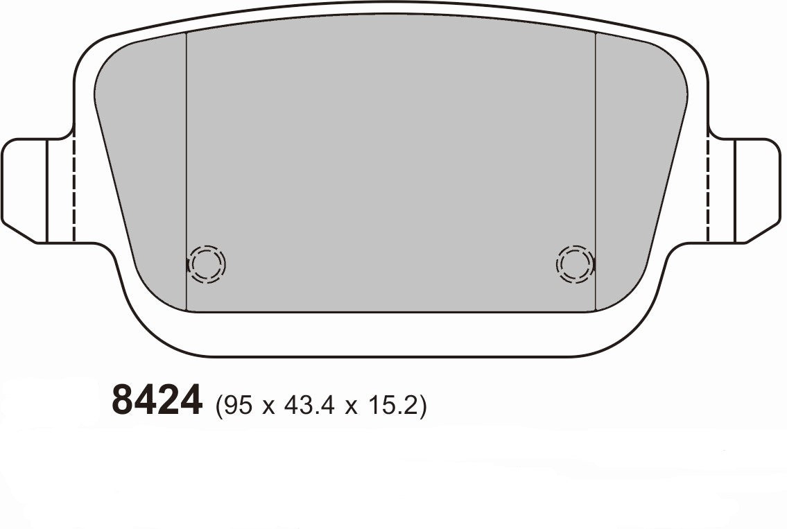 PBS Ford focus RS MK2 PBS Rear Pads 8424