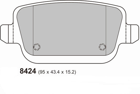 PBS Ford focus RS MK2 PBS Rear Pads 8424