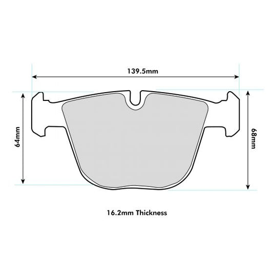 PBS BMW M3 (E92) All 3 Coupe M3 Rear PBS ProRace Pad   8465