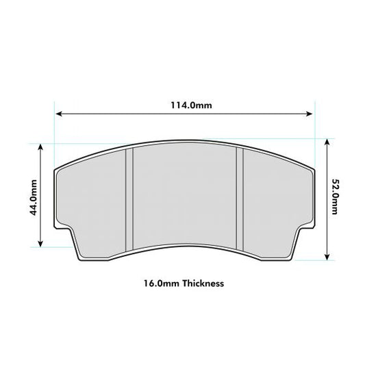 PBS K Sport 4 pot 330/356 Performance Brake Pad 8495