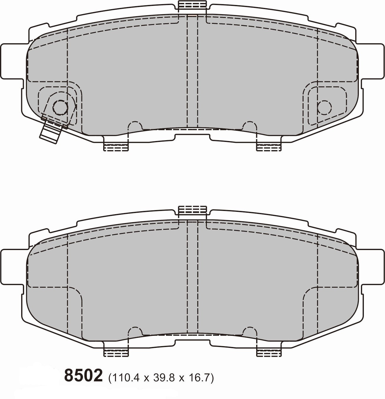 PBS SUBARU BRZ Rear Performance Brake Pads 8502