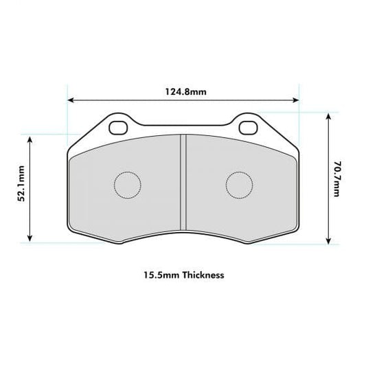 PBS ABARTH GRANDE PUNTO Brembo Caliper Performance Brake Pads 8541