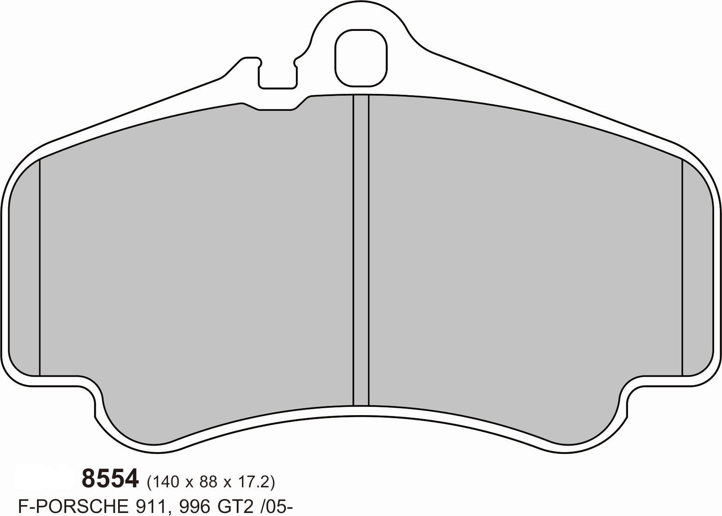 PBS Porsche 911 (997) 3.8 CARRERA S/4/4S/GTS  08-12 FRONT Performance Brake Pads