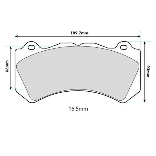PBS MERCEDES CLS AMG (C219)  Front Performance Brake Pads 8571 16.5mm