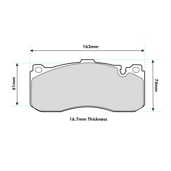 PBS MINI (R56)John Cooper Works GP 2012 2013 PBS Prorace front Pads 8594PR