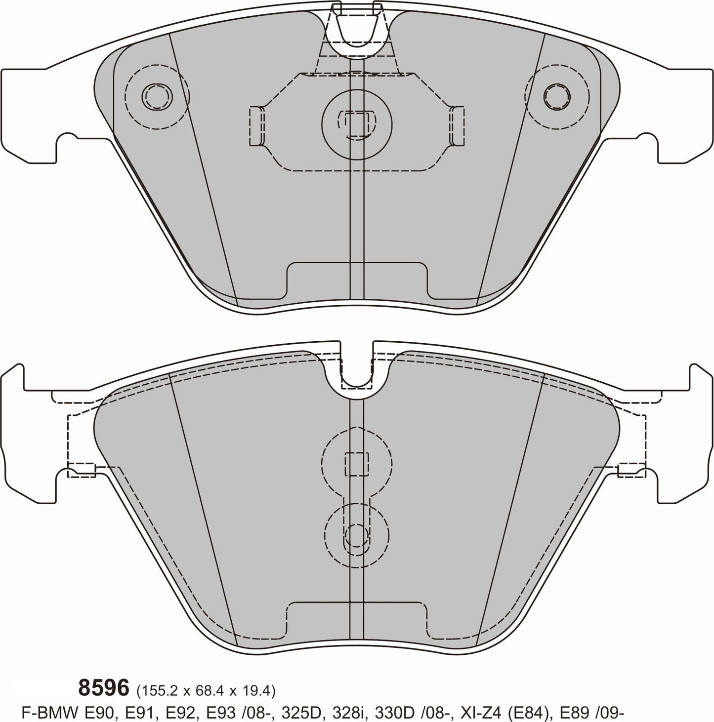 PBS BMW E90 (2004-2011)  325d, 335D / 330d, 330i & xDrive 335i & xDrive 8596