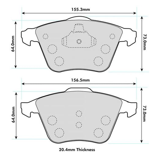 PBS AUDI A3 (8P1) & (8PA) Front Performance Brake Pads 8601