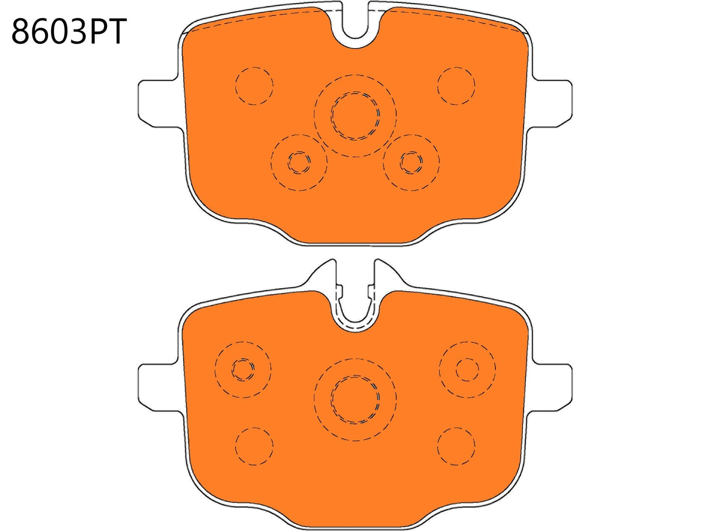 PBS BMW G80,G82 M3/M4 Rear Performance Brake Pads 8603