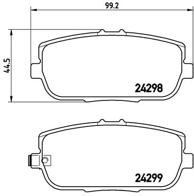 PBS Mazda MX5 MK3 (NC) Race Brake Pads - 1.8 / 2.0 Rear Pads  8614