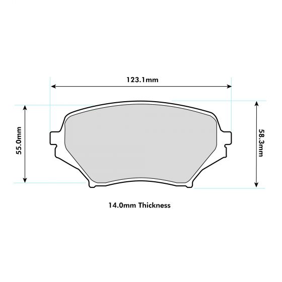 PBS Mazda MX5 MK3 (NC) Race Brake Pads - 1.8 / 2.0 Front Performance Pads