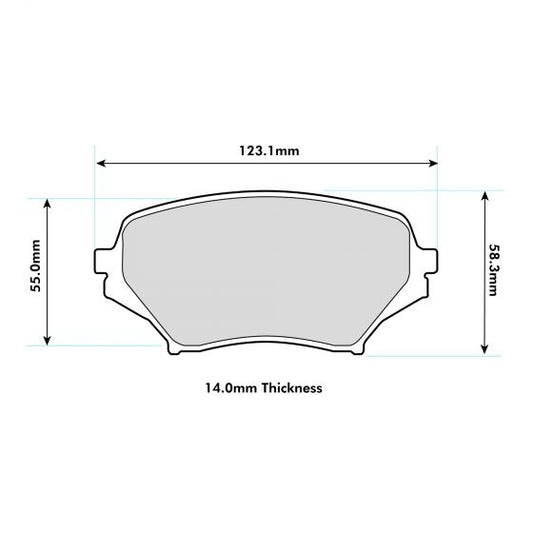 PBS Mazda MX5 MK3 (NC) Race Brake Pads - 1.8 / 2.0 Front Performance Pads