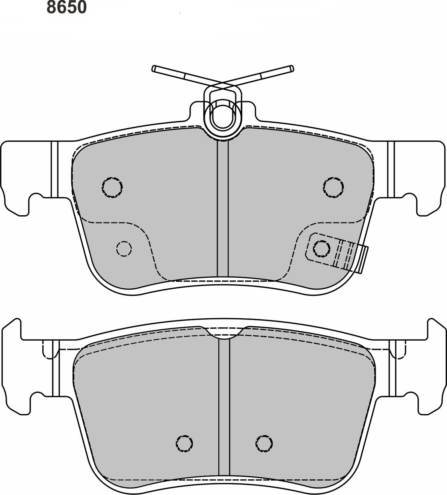 PBS Honda Civic FK8 Rear Performance Brake Pads 8650