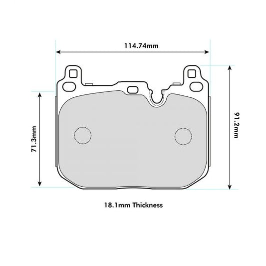PBS BMW 4 Series F32,F33,F36,F82,F83 Brembo Caliper Front Pads 8685
