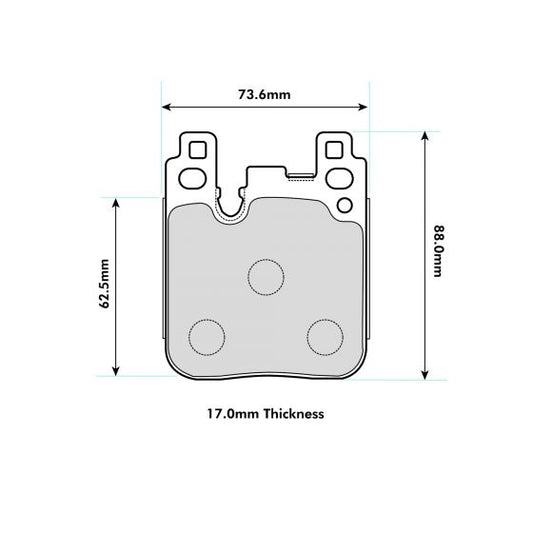 PBS BMW M4 F82/F83 Rear Performance Brake Pads 8686