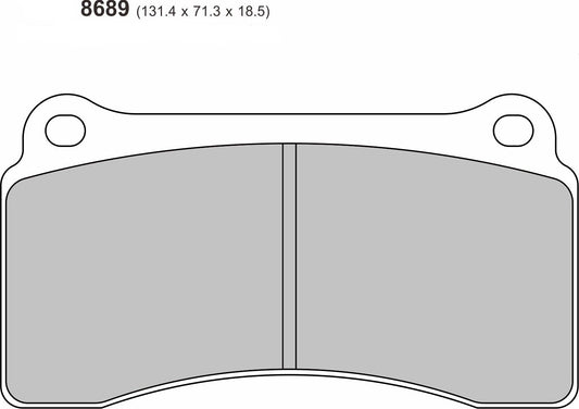 PBS Nissan Skyline Rear Performance Brake Pads 8689