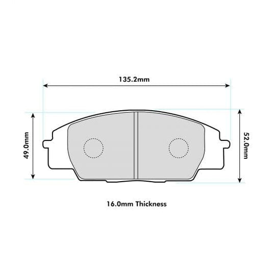 PBS Honda Civic EP3 Front Performance Brake Pads 0991