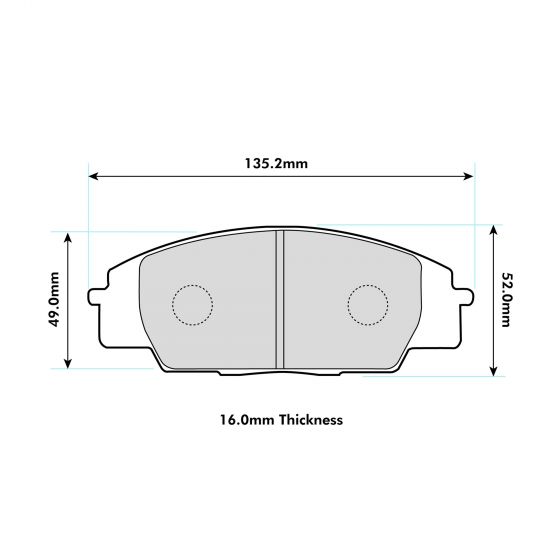 PBS Honda S2000 Front Performance Brake Pads 0991