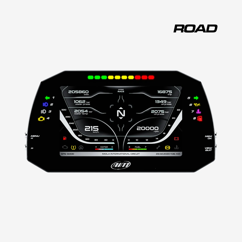 AIM MXG 1.3 Strada 7" NON Logging Digital Dash Display