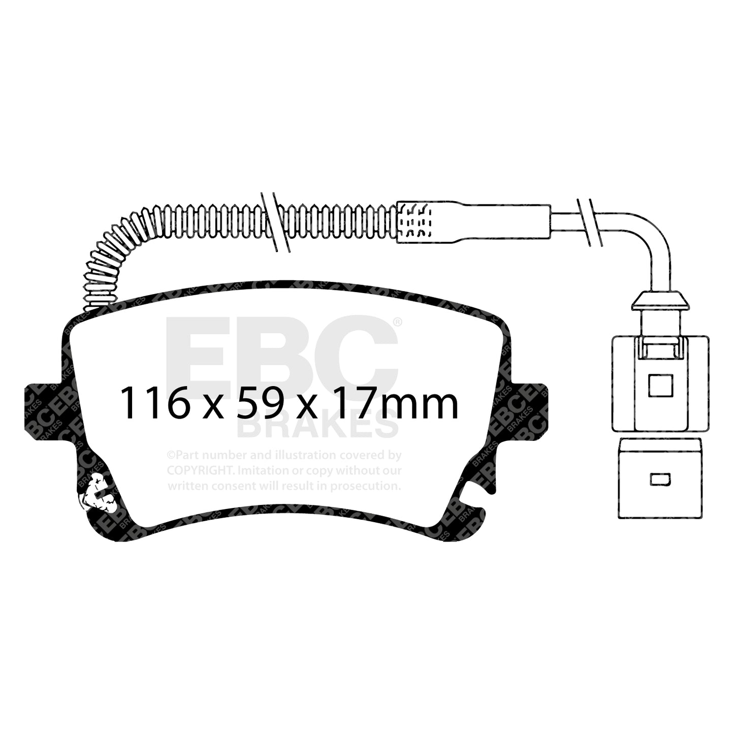 EBC Rear Redstuff Brake Pads Audi RS4 B7 - 2005-2008