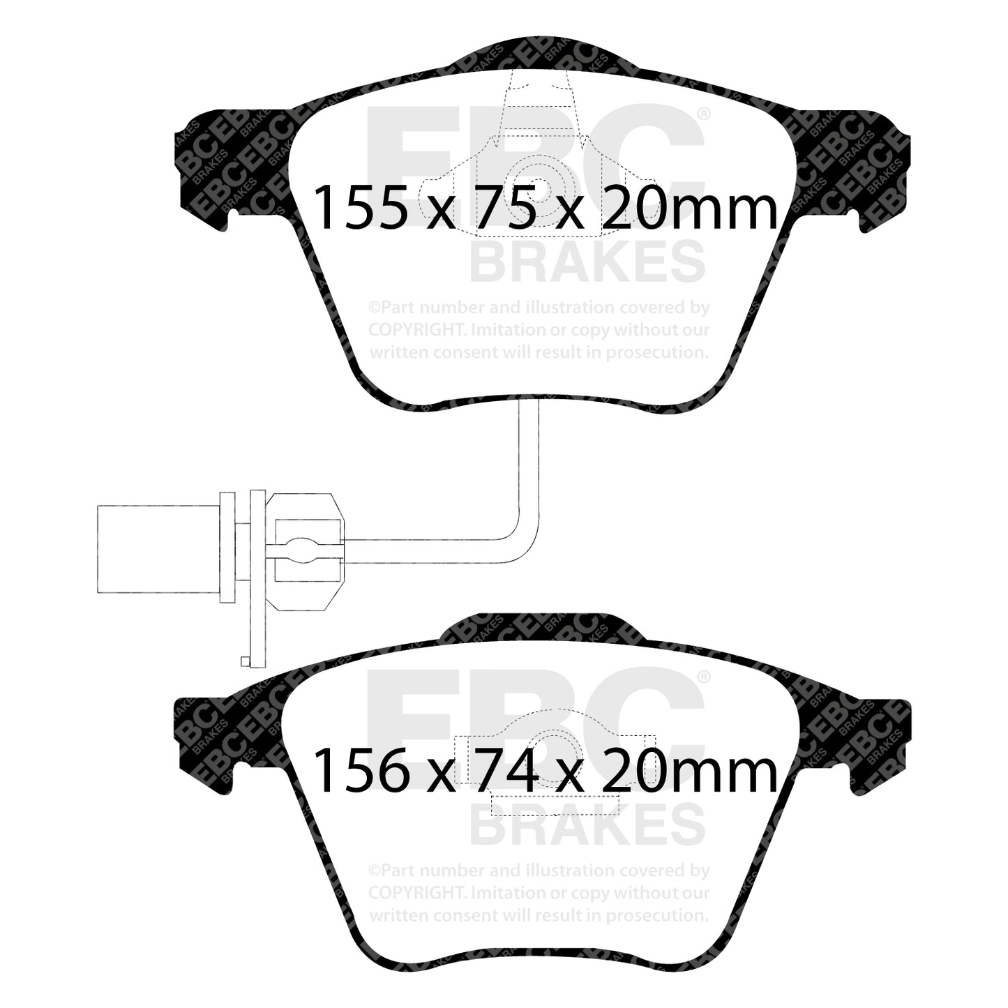 EBC Front Yellowstuff Brake Pads Audi S4 B7 - 2005-2009