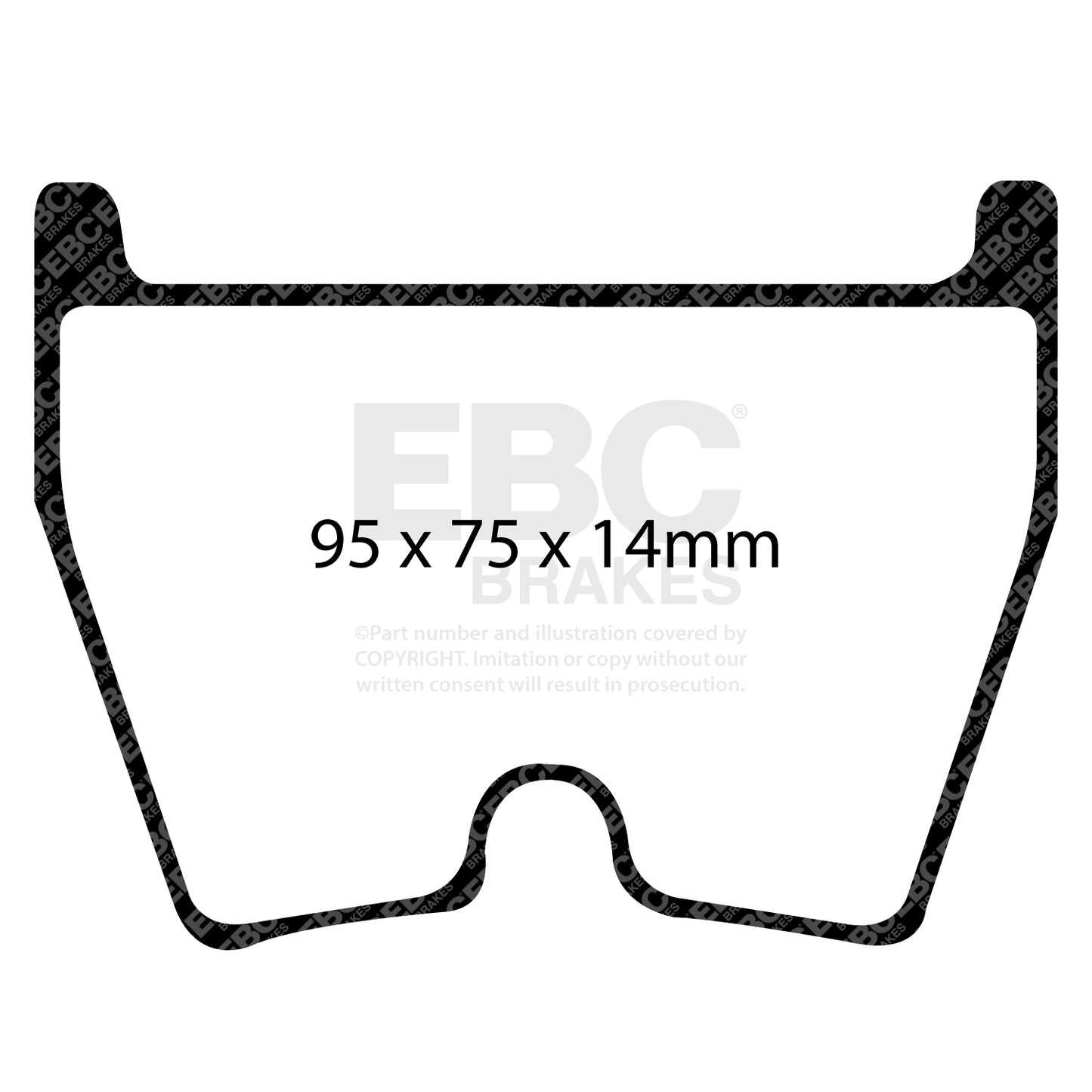 EBC Front RP-X Full Race Brake Pads Audi RS3 8V Saloon - 2017-2020