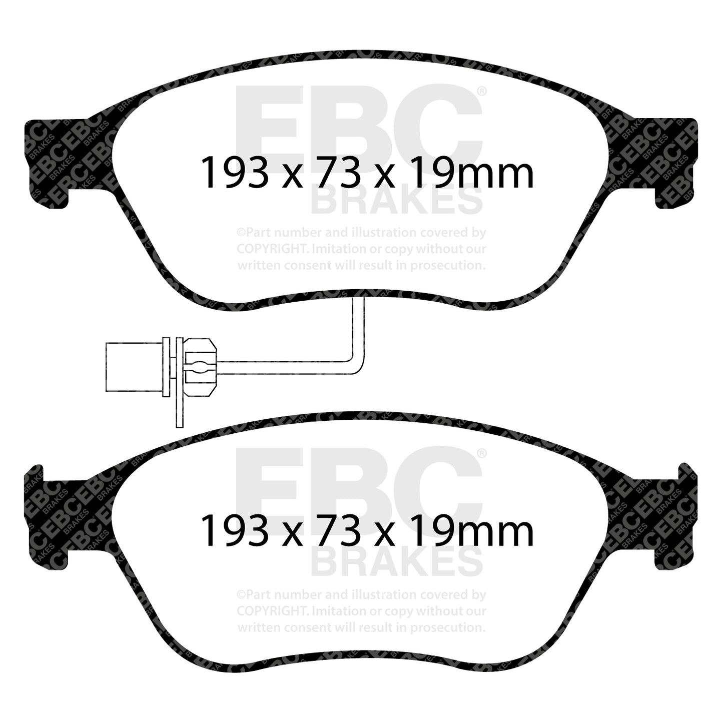 EBC Front Redstuff Brake Pads Audi S6 C6 - 2006-2011