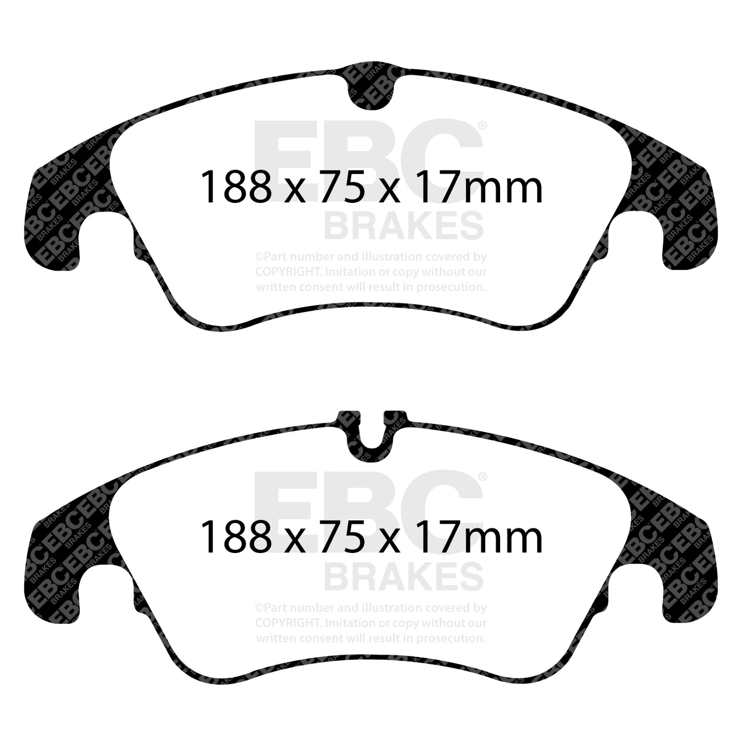 EBC Front Redstuff Brake Pads Audi S5 B8 - 2007-2012