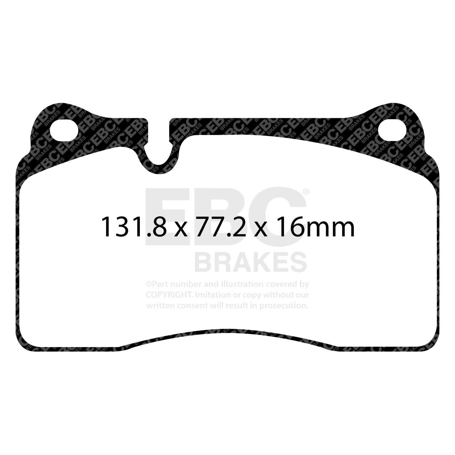 EBC Front RP-1 Full Race Brake Pads Seat Leon (5F) Cupra 2015