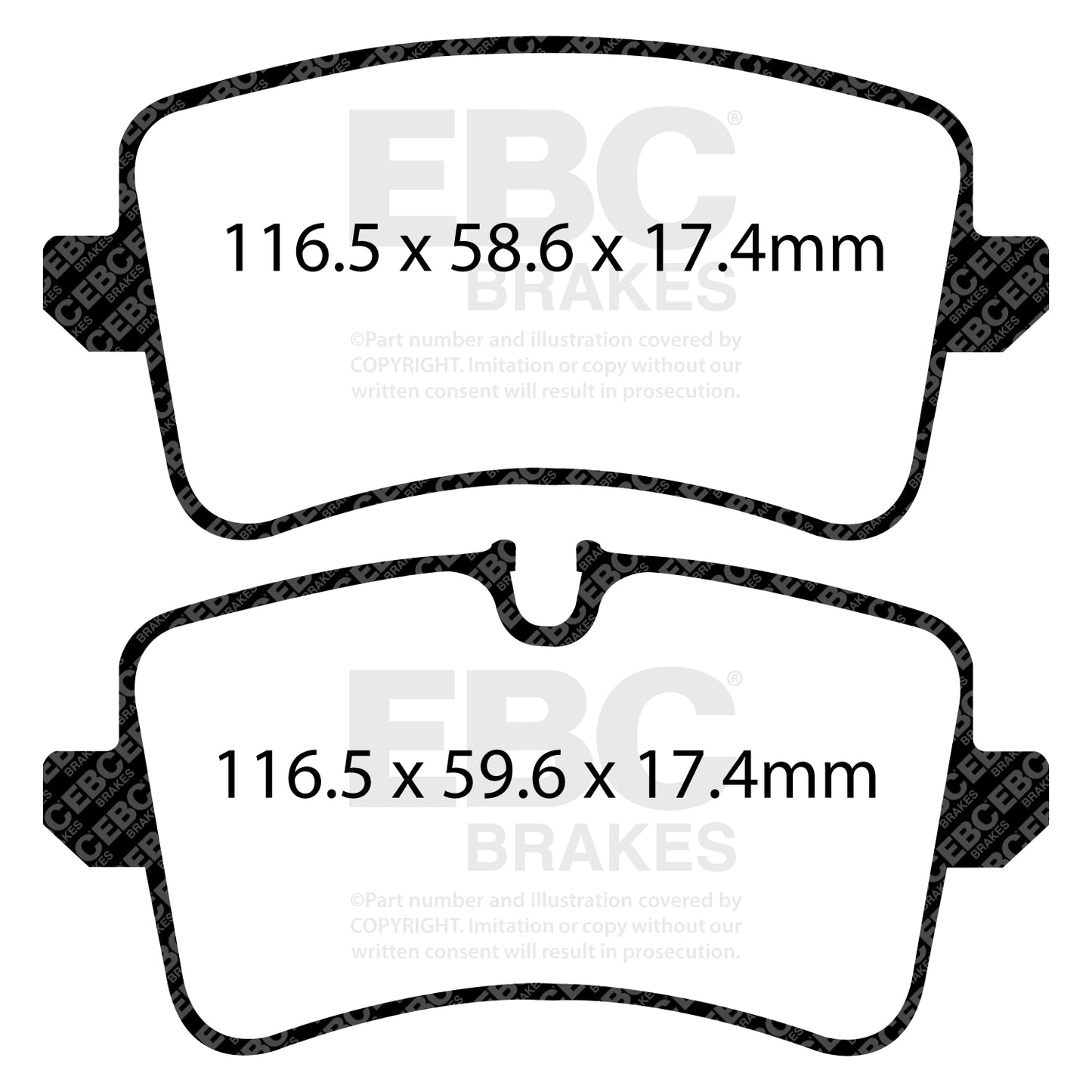 EBC Rear Yellowstuff Brake Pads Audi S6 C7 - 2012-2014