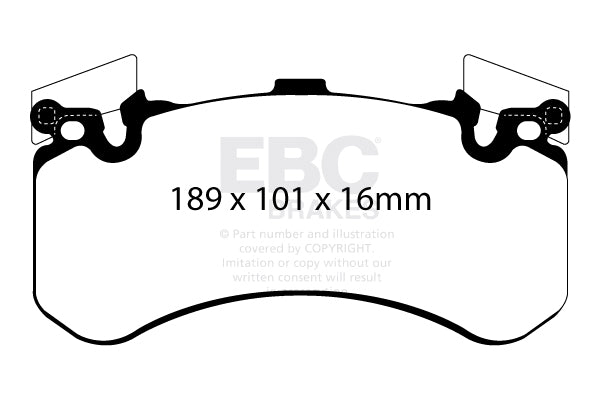 EBC Front Redstuff Brake Pads Audi S6 C7 - 2012-2014