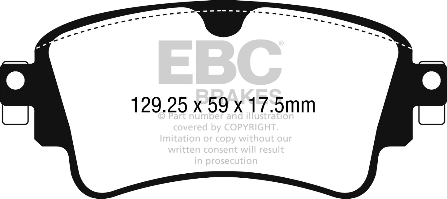 EBC Rear Yellowstuff Brake Pads Audi S4 B9 - 2016-2019