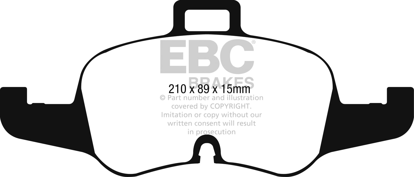 EBC Front Redstuff Brake Pads Audi TTS Quattro 8S - 2015-2020