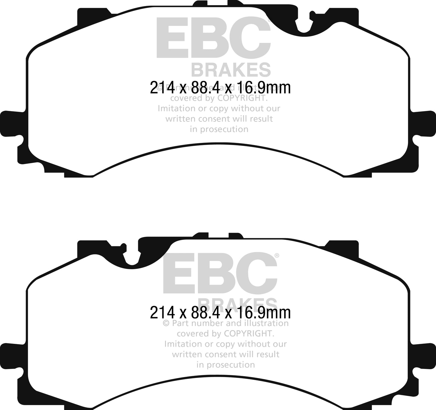 EBC Front Yellowstuff Brake Pads Audi S6 C8 - 2019-2020