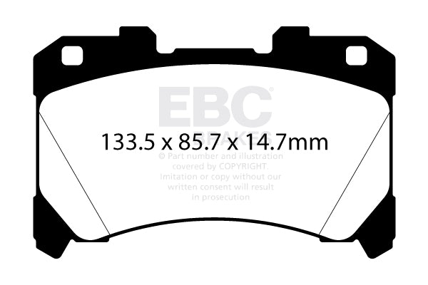 EBC Front Yellowstuff Brake Pads Toyota GR Yaris  - 2020-