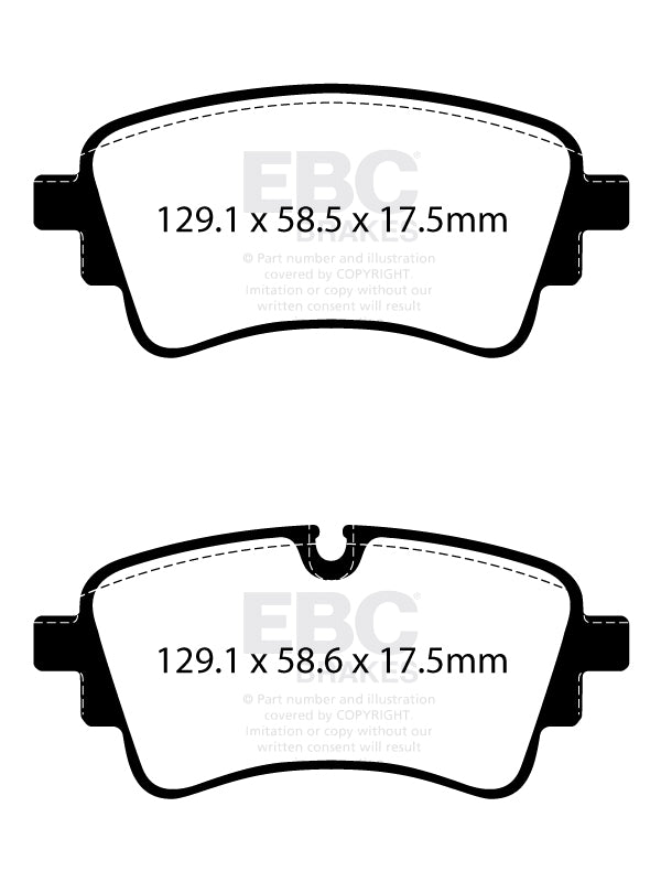 EBC Rear Yellowstuff Brake Pads Audi RS4 B9 - 2019-