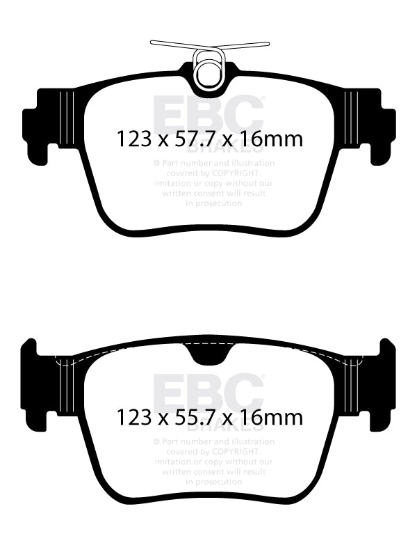 EBC Rear Yellowstuff Brake Pads Audi RS3 8Y - 2021-