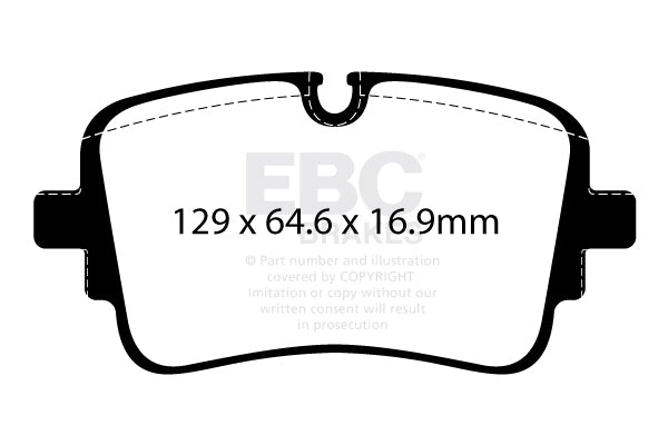 EBC Rear Yellowstuff Brake Pads Audi S6 C8 - 2020-