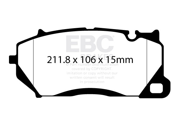 EBC Front Yellowstuff Brake Pads Audi RS6 C8 - 2019-2022