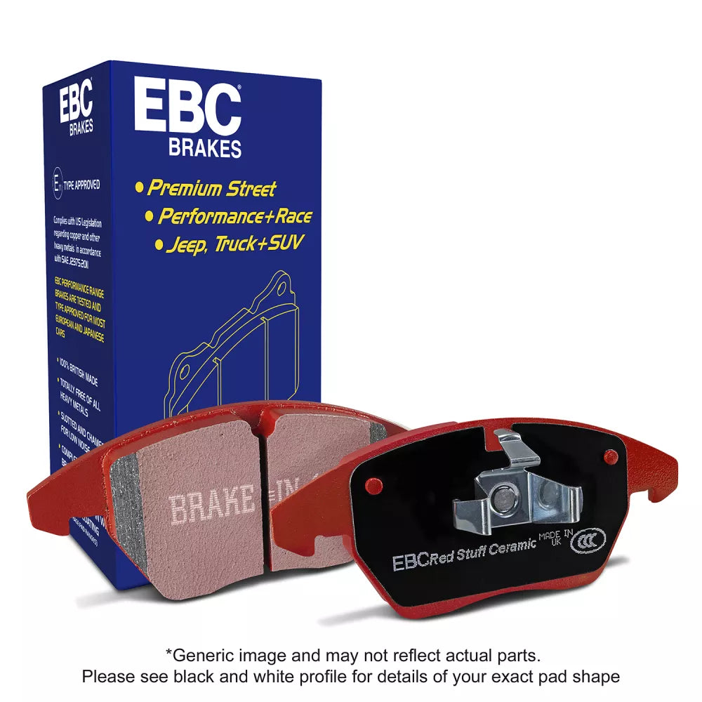 EBC Rear Redstuff Brake Pads Audi RS3 8P - 2011-2013