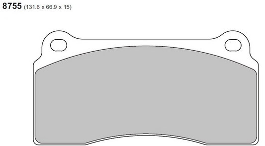 PBS Tesla MODEL 3 (5YJ3) EV Performance Brake Pads 8755