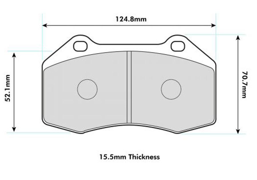 PBS ABARTH 5oo Performance Brake Pad with Brembo Caliper 8541