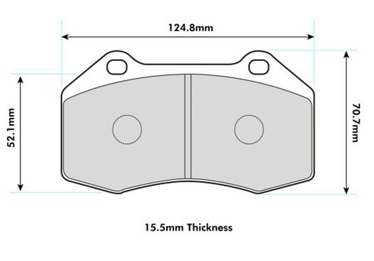 PBS ABARTH 5oo Performance Brake Pad with Brembo Caliper 8541